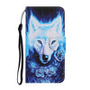 Coloured Drawing Pattern Horizontal Flip PU Leather Case with Holder & Card Slots & Wallet & Lanyard