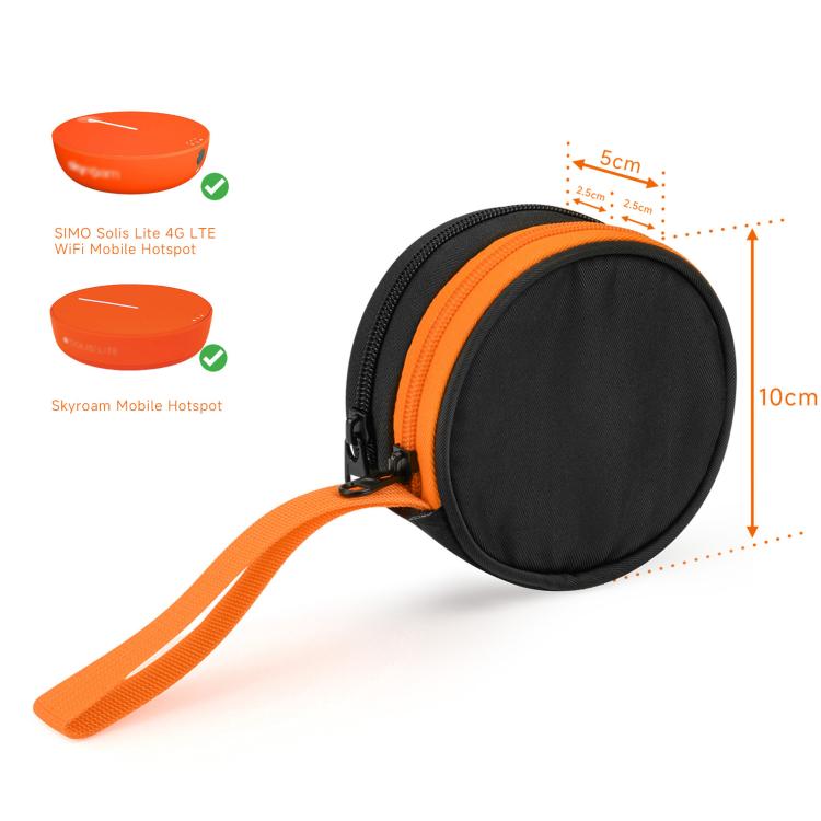 For Solis Lite Mobile WiFi Router Portable Storage Bag Nylon Accessory Bag, WiFi Router Storage Bag