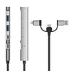 USB / Type-C / 8 Pin to PD, 2 x USB, 2 x Type-C HUB Adapter 5 in 1 Docking Station, 5-in-1