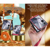 SULADA Elegant Rhombic Texture Folding Phone Case with Lanyard