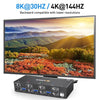 KCEVE KC-KVM302DP USB 3.0 Dual Monitor 8K 30Hz KVM Switch, US Plug, EU Plug, UK Plug, AU Plug