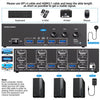 KCEVE KC-KVM303 USB 3.0 Dual Monitor 8K 60Hz KVM Switch, US Plug, EU Plug, UK Plug, AU Plug