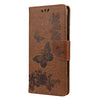 Butterflies Embossing Horizontal Flip Leather Case with Holder & Card Slots & Wallet
