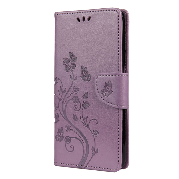 Butterflies Love Flowers Embossing Horizontal Flip Leather Case with Holder & Card Slots & Wallet