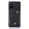 Double Buckle PU + TPU Shockproof Magnetic Protective Case with Card Slots & Holder