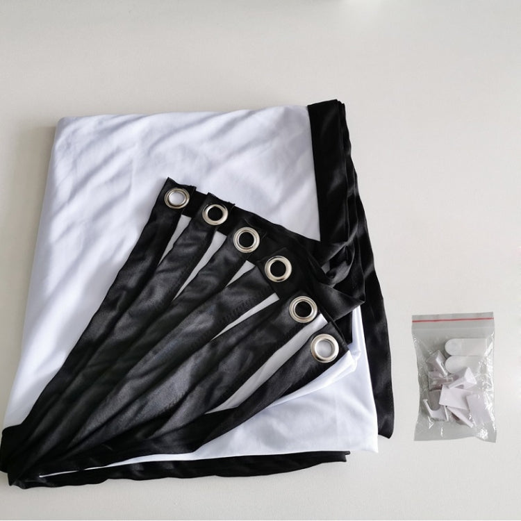 Simple Folding Thin Polyester Projector Film Curtain, 60 inch (16:9) Projection Area: 132x75cm, 60 inch (4:3) Projection Area: 120x90cm, 72 inch (16:9) Projection Area: 159x90cm, 72 inch (4:3) Projection Area: 146x110cm���������������������������������...