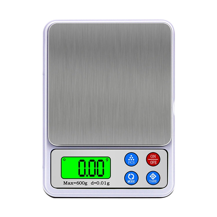 MH-555 600g x 0.01g High Accuracy Digital Electronic Portable Kitchen Scale Balance Device with 2.2 inch LCD Screen, 600g/0.01g