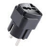 Portable Universal UK Plug to EU Plug Power Socket Travel Charger