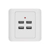 5V 3.1A 4 Ports USB Wall Charger Adapter Dock Station Socket Power