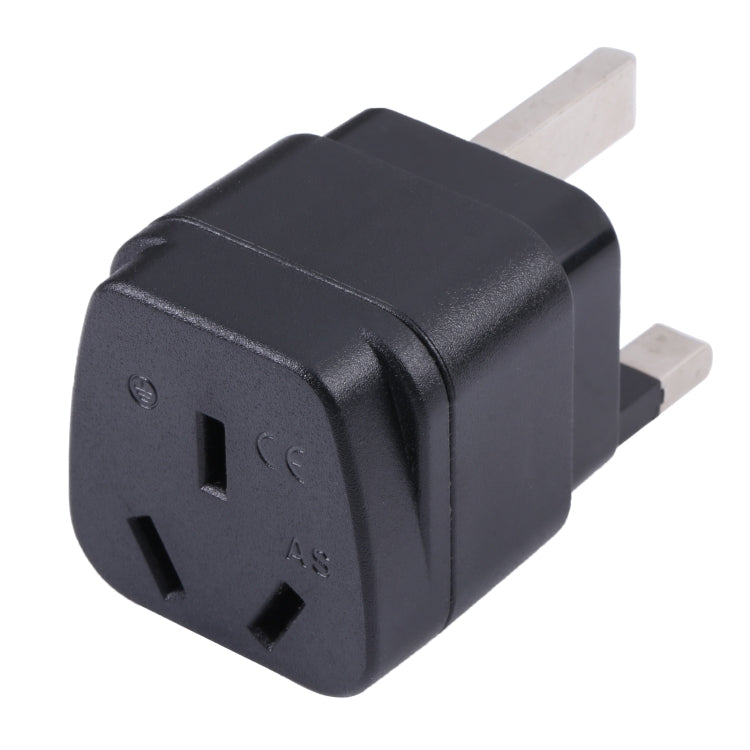 Portable Three-hole AU to UK Plug Socket Power Adapter with Fuse, AU to UK with Fuse