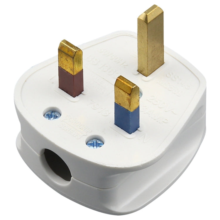 Three-pin 13A Power Wiring Plug With Fuse Tube