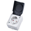 Outdoor IP44 Waterproof Power Socket with Cover
