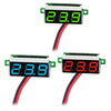 10 PCS 0.36 inch 2 Wires Digital Voltage Meter, Color Light Display, Measure Voltage: DC 2.5-30V