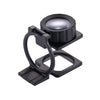 10X Foldable Metal Dual Lens Magnifier Desk Table Mount Magnifier, 20X