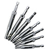 7 PCS/Set Doors Self Centering Hinge Tapper Core Drill Bit Set Hole Puncher Woodworking Tools(5/64,7/64,9/64,11/64,13/64,1/4 inch,5mm), 7 PCS/Set
