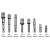 8 PCS/Set Socket Bit Extension Bar Hex Shank Adapter Drill Nut Driver Power Drill Bit, 1/4(65/50/30/25mm), 3/8(65/50mm), 1/2(73/50mm), 8 PCS/Set Length:65-73mm