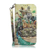 3D Painting Zoo Pattern Coloured Drawing Horizontal Flip Leather Case for Google Pixel 3a XL, with Holder & Card Slots & Wallet
