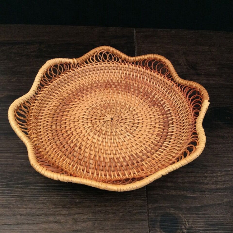 GP3 Braided Sweet Vegetable Fruit Snack Storage Tray Basket, Size: S, Fruit Snack Basket, Size: S