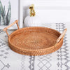 GP23 Braided Sweet Vegetable Fruit Snack Storage Tray Basket, Size: M, Size: M