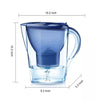 3.5L Activated Carbon Filter Kettle Water Filter with Filter Cartridge, 3.5L(White), 3.5L (Dark Blue)