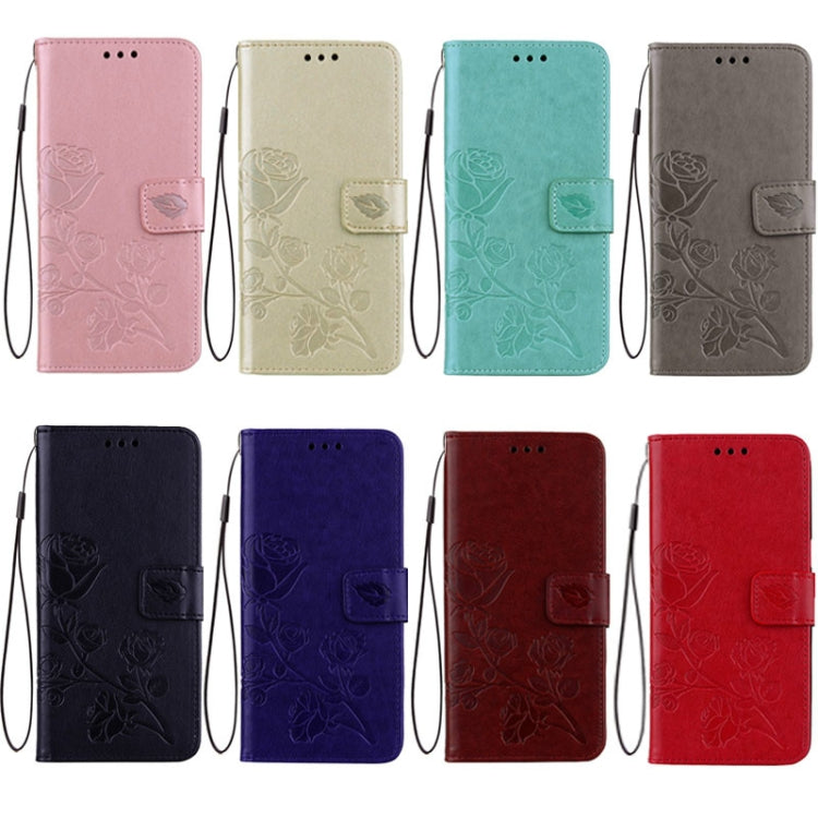 For Huawei Mate 10 Lite Rose Embossed Horizontal Flip Environmental PU Leather Case with Holder & Card Slots & Wallet