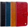 For Huawei P20 Lite Business Style Oil Wax Texture Horizontal Flip Leather Case with Holder & Card Slots & Wallet