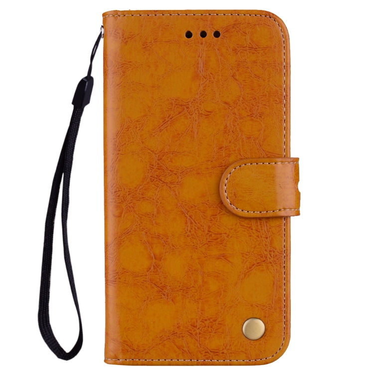 Business Style Oil Wax Texture Horizontal Flip Leather Case for Huawei Honor 8X, with Holder & Card Slots & Wallet