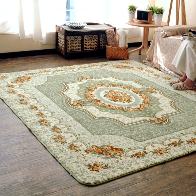 Rose Pattern Fuzzy Living Room Carpet Bedroom Bedside Mat, Size: 1.2m x 1.8m, 1.2m x 1.8m