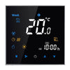 BHT-3001 16A Load Electronic Heating Type LCD Digital Heating Room Thermostat with Sensor, Display Clock / Temperature  / Time / Week / Heat etc., BHT-3001 16A (Black), BHT-3001 16A (White)