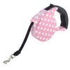 5m Pink Dot Pattern Flexible Retractable Dog / Cat Leash for Daily Walking, Pink Dot