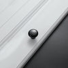 4203 Blackening Red Bronze Single Hole Solid Zinc Alloy Round Handle for Cabinet Wardrobe Drawer Door, Blackening Red Bronze