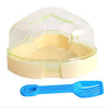 Pet Five-pointed Star Hamster Bathroom Small Pets Bathing Basin Detachable Ventilation Pet Bath Tubs, Random Color Delivery, Star Hamster Bathroom