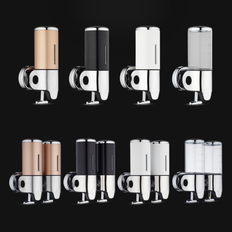 Dual Hotel Shower Manual Dispenser Wall Mounted Washing Liquid Shampoo Soap Bottle, Capacity: 1000ml, 1000ml/Transparent, 1000ml/White, 1000ml/Dark Red, 1000ml/Silver, 1000ml/Black, 1000ml/Gold