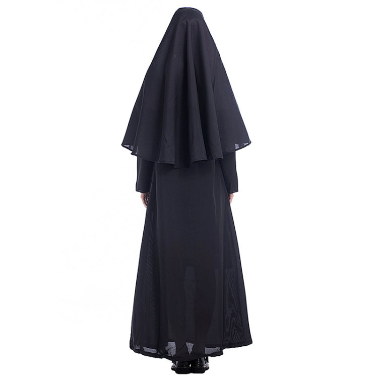 Halloween Costume Women Nun Missionary Cosplay Clothing, Size:S, Size:M, Size:L, Size:XL