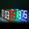 Multi-Function Large 3D LED Digital Wall Alarm Clock with Snooze Function, 12/24 Hours Display for Home, Kitchen, Office, DC 5V, CE Certificated, Black Body Green Characters, Black Body Blue Characters, Black Body White Characters