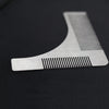L Shaped Stainless Steel Beard Shaper  Facial Hair Shaping Tool, Random Color Delivery, HK006A L Shaped