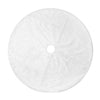 Christmas Tree Plush Skirt White Round Ornament Decoration, Diameter: 122cm, 122cm