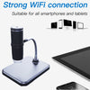 F210 HD 1080P WIFI 1000X Magnification Digital Microscope with 8 LED Light, F210 Silver