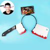 Halloween Costume Party Whole Horror Wear Head Props Kitchen Knife Hair Hoop Game Show Supplies, Kitchen Knife