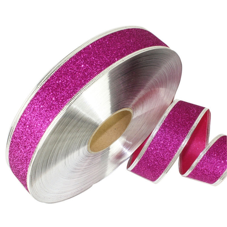 2m Christmas Party Decoration Glitter Powder Christmas Tree Decoration Ribbon