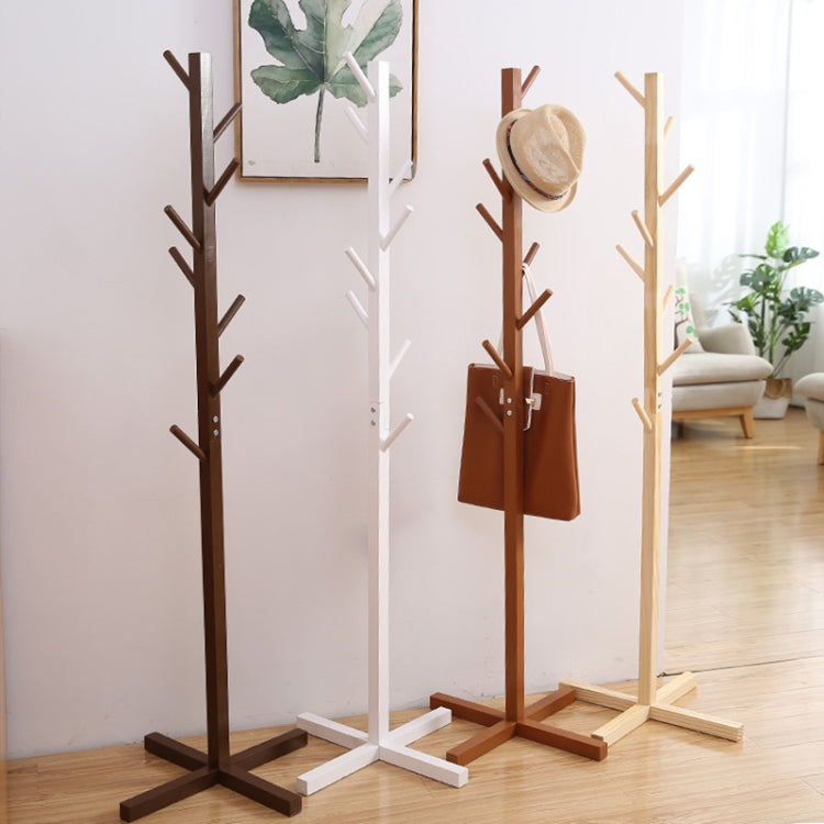 Creative Tree-shaped Solid Wood Floor Hatstand Clothes Hanging Rack,Size: 165x50x5cm, 165x50x50cm (Coffee), 165x50x50cm  (Dark Coffee), 165x50x50cm (White), 165x50x50cm(Wood)