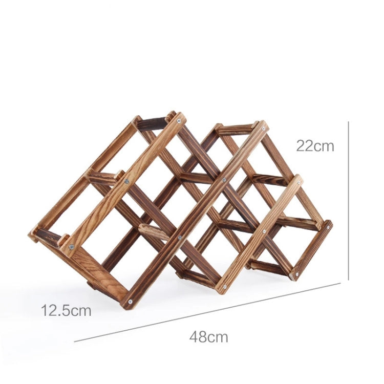 6 Bottles Racks Foldable Wine Stand Wooden Wine Holder Kitchen Bar Display Shelf, 6 Bottles