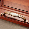 5008-128 Cabinet Zinc Alloy Retro Handle Coffee Cat Eye Handle (Coffee Crack), 5008-128 Crack