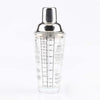 Stainless Steel Glass Cocktail Shaker Tools Milk Tea Cup with Scale, Capacity: 450ml, 450ml Cocktail Shaker