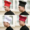 Simple Style Chef Pastry Chef Cap Mushroom Cap, Cap Red, Cap White, Cap Wine Red