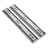 18 inches 3-section Mute Stainless Steel Sliding Drawer Slides Ball Slide Rail Length: 45cm, 18 inches
