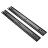 18 inches 3-section Mute Cold Rolled Steel Sliding Drawer Slides Ball Slide Rail Length: 45cm, 18 inches (Cold Rolled Steel)