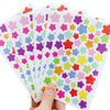 10 Packs Star Pattern Creative Children DIY Album Diary Watercolor Decorative Sticker, Star Pattern