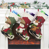 CX20227 Santa Claus Pattern Christmas Sock Gift Bag Christmas Tree Pendant Decoration, HC4935A, HC4935B, HC4935C