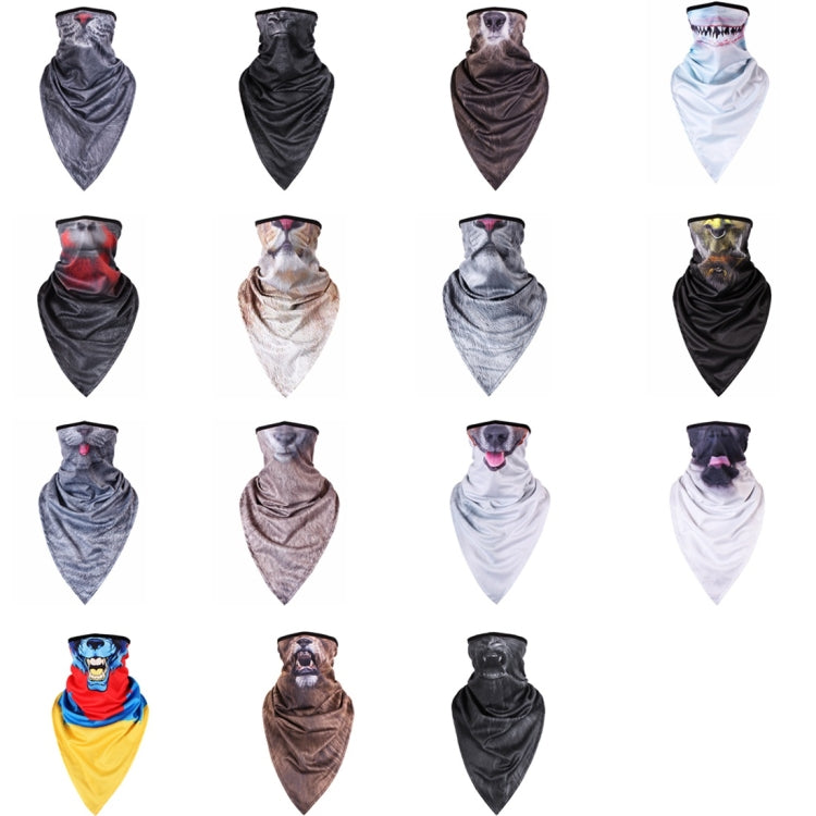 Multifunction Outdoor Windproof Triangle Towel Animal Mask Hood, Windproof Triangle